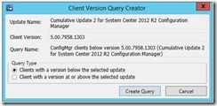 ServiceingManager Client Versions Qeury Creator